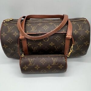 Louis Vuitton Monogram Canvas Bag Duo